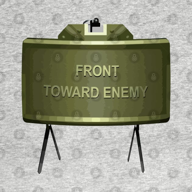 Front Toward Enemy Distressed Claymore Mine Military by Arrow